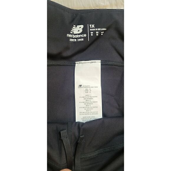 New Balance Active Dry Running Plus Cropped Impact Tights Midrise Size 1X - Picture 7 of 13
